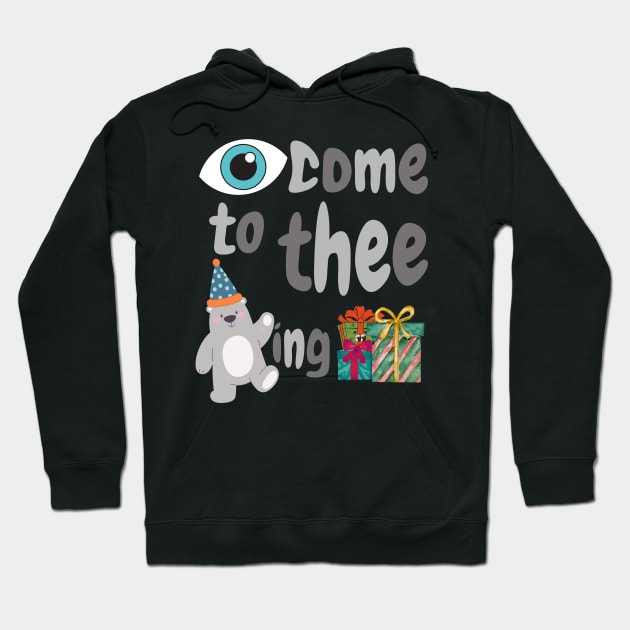 I Come To Thee Bearing Gifts Hoodie by Green Gecko Creative